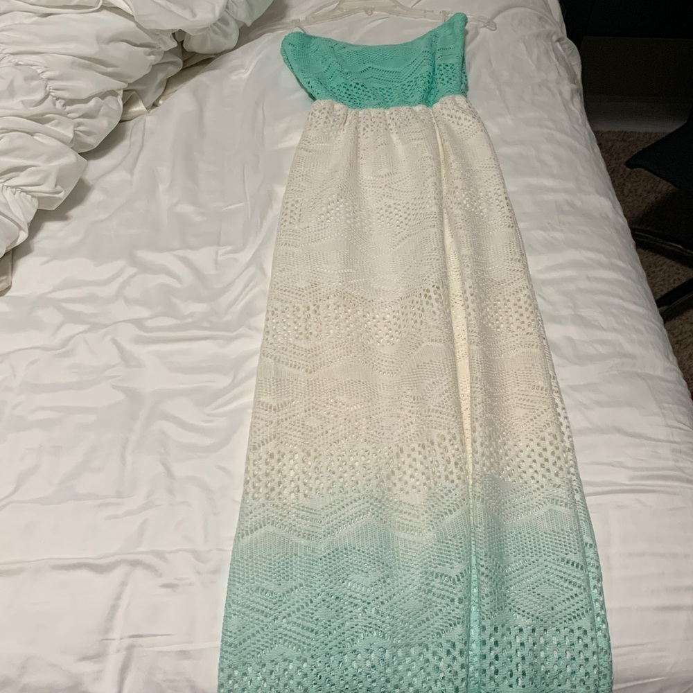 Strapless maxi dress from apricot lane